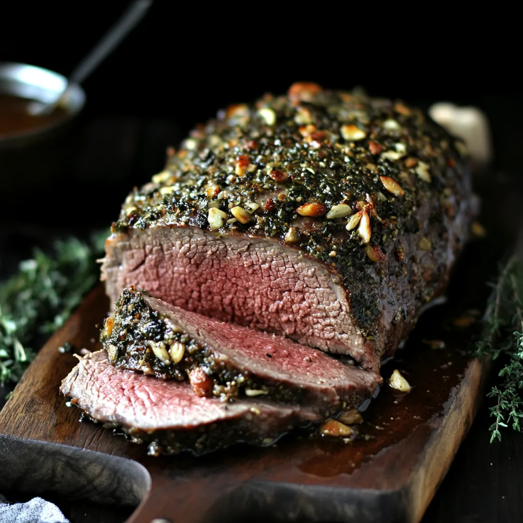 Amazing ribs sous vide prime rib on cutting board