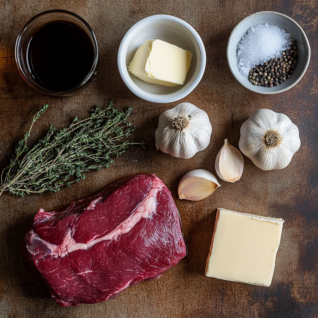Ingredients for best beef tenderloin sous vide recipe