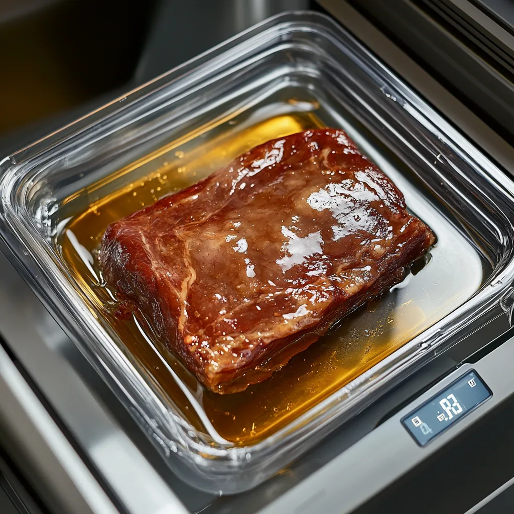 Corned Beef Sous Vide Recipe – Ultimate 10-Hour Tender Method 9 Sous vide brisket in water bath