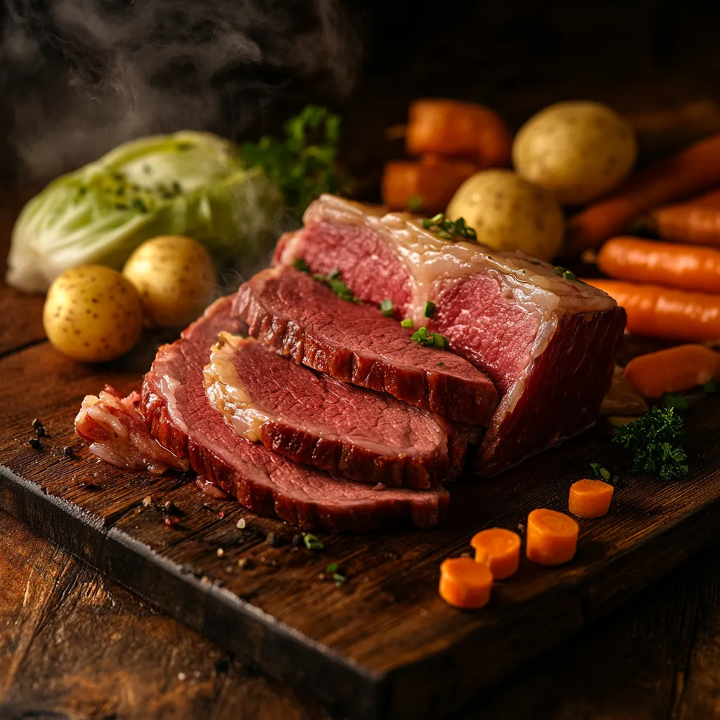 Corned beef sous vide recipe with traditional sides