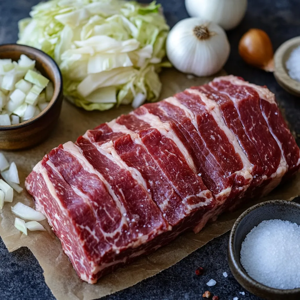 Sous Vide Corned Beef and Cabbage Recipe – Fall-Apart Tender in 10 Hours 8 ingredients for sous vide corned beef and cabbage