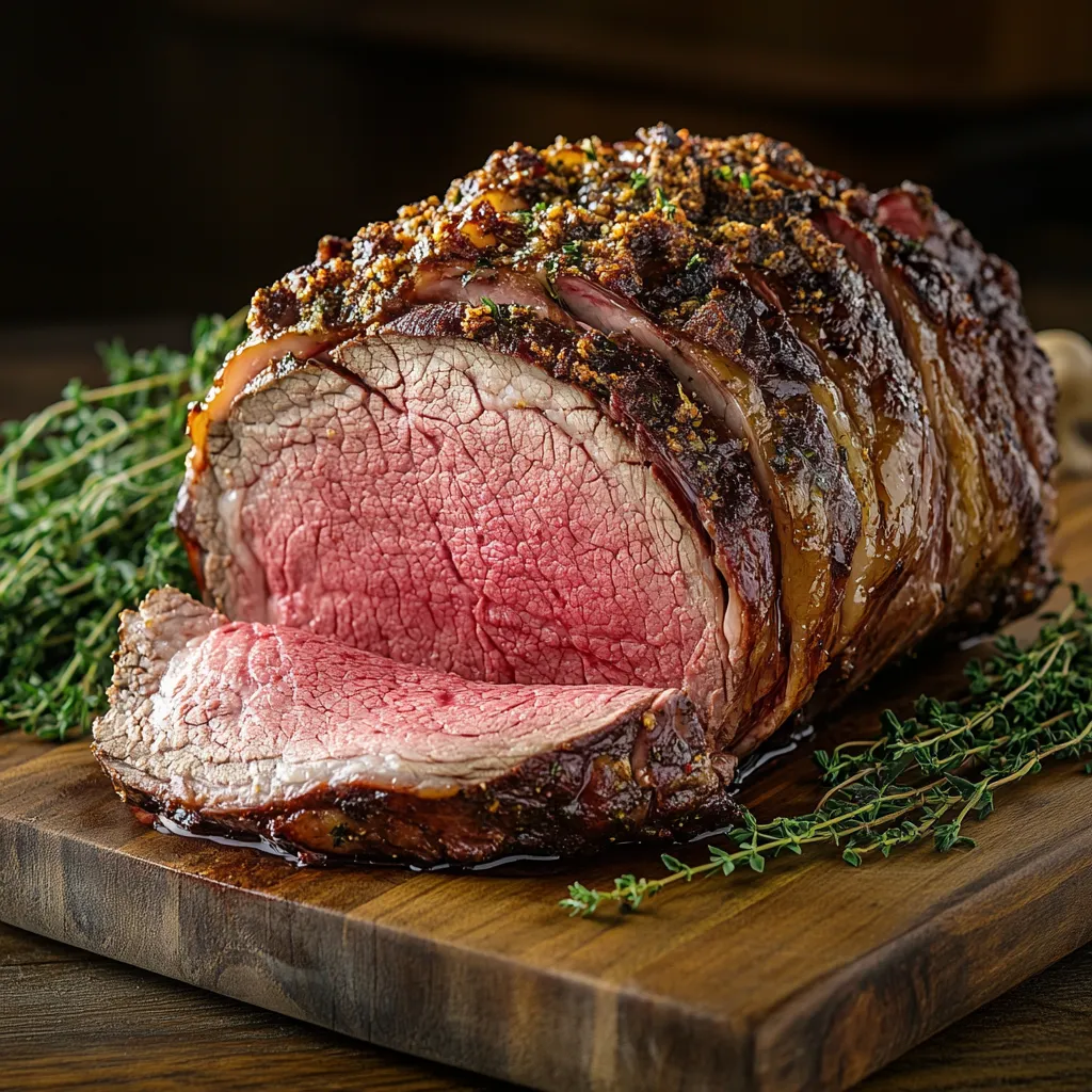 medium-rare sous vide prime rib