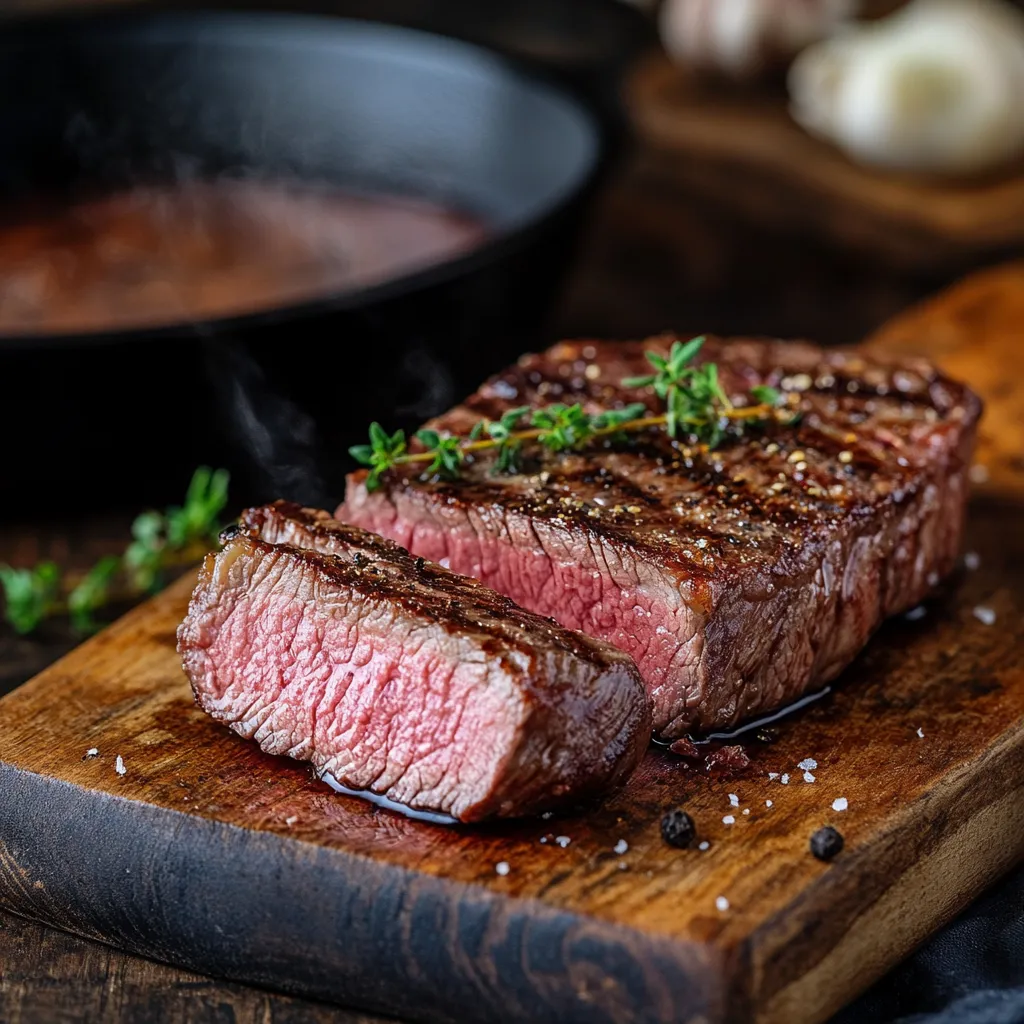 medium-rare sous vide ribeye