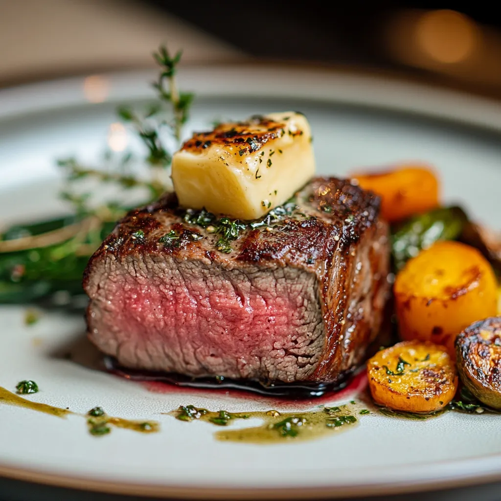 Medium Rare Sous Vide Striploin – Amazing 2-Hour Recipe Guide 9 Served sous vide medium rare striploin steak