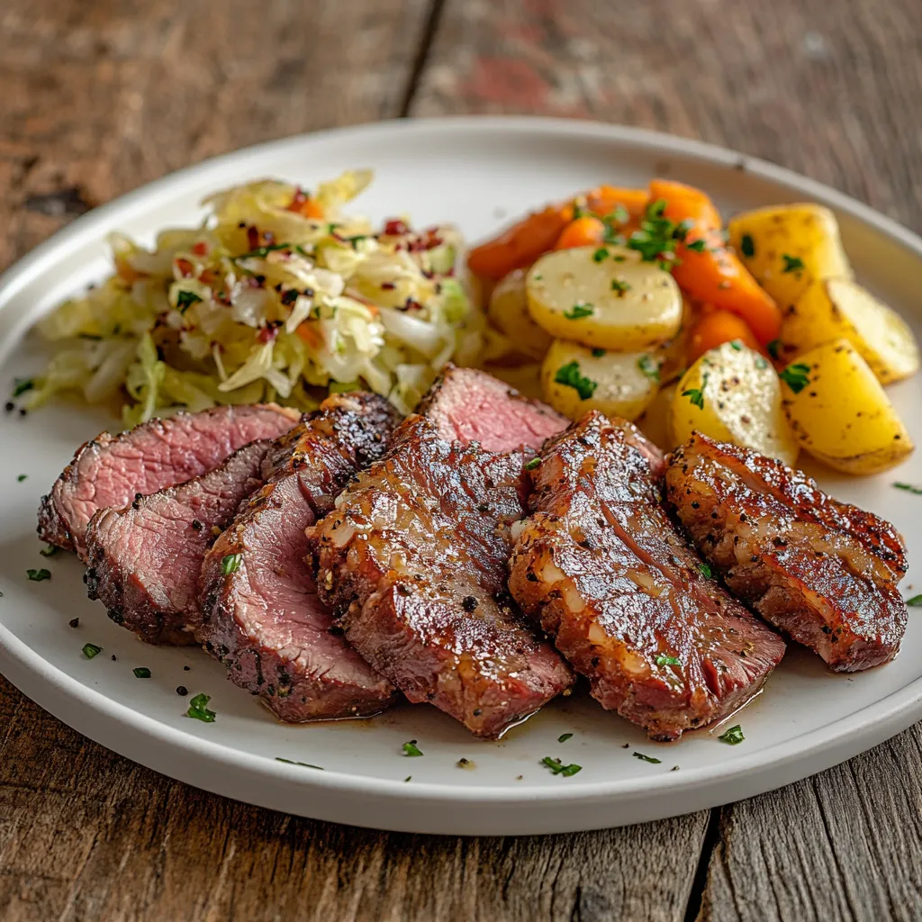 What Temp to Sous Vide Corned Beef – 3 Juicy, Reliable Temps 9 plated glazed sous vide corned beef with vegetables