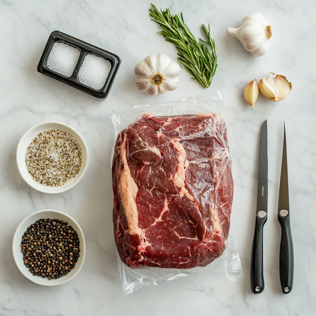 Reverse Sear Prime Rib Sous Vide – Perfect 7-Step Method 7 ingredients for sous vide prime rib with reverse sear
