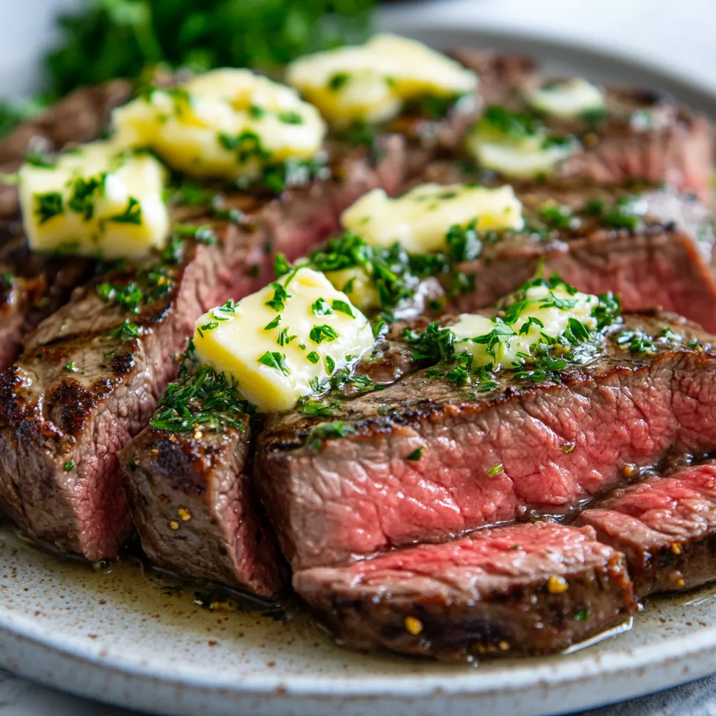 Flat Iron Steak Sous Vide Recipe – Amazing Flavor in 5 Easy Steps 10 Served sous vide flat iron steak slices