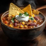 Sealing chili and beef in a sous vide bag
