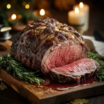 sliced sous vide prime rib for two