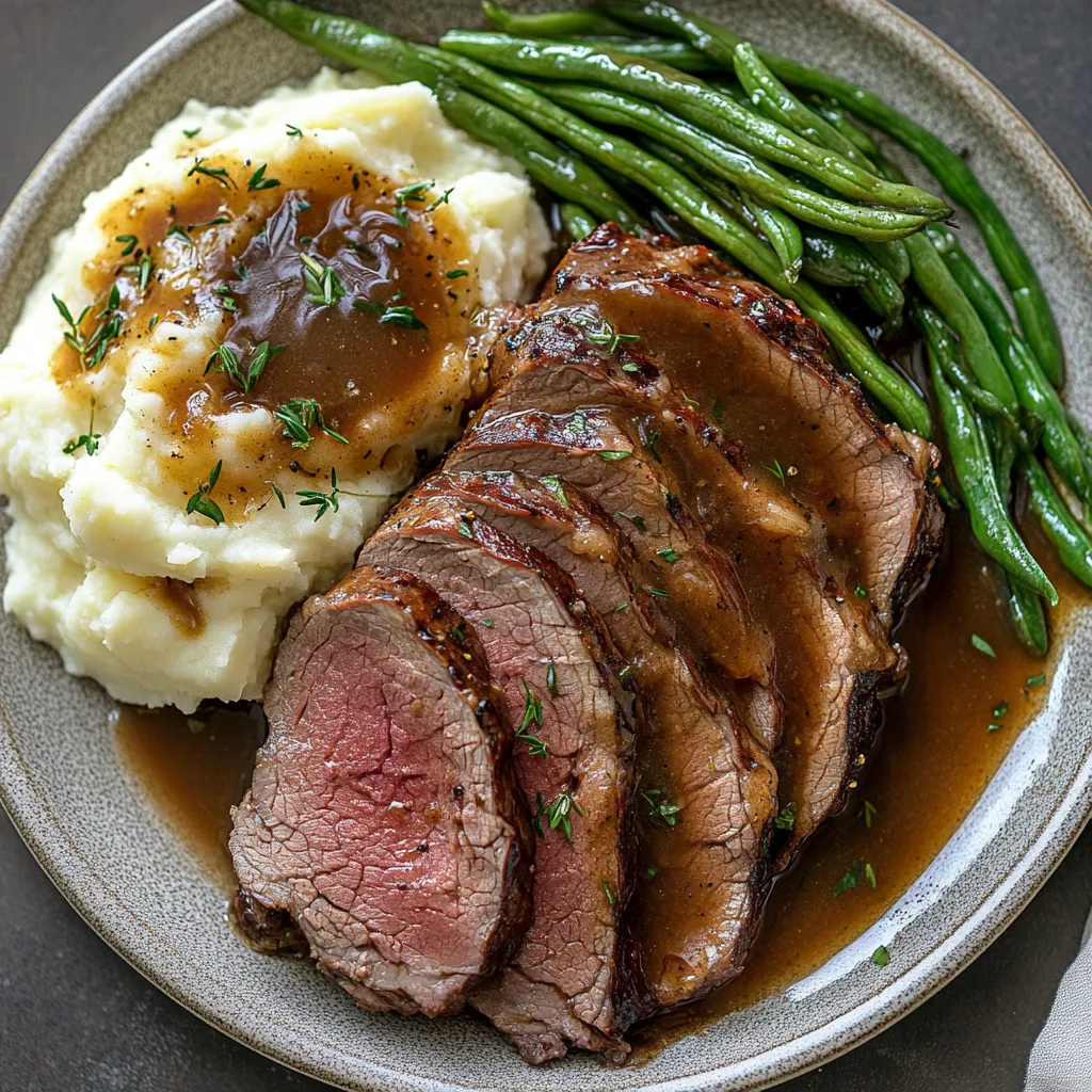 Beef Sirloin Tip Roast Sous Vide: Amazing 36-Hour Juicy Results 9 Beef roast with sides