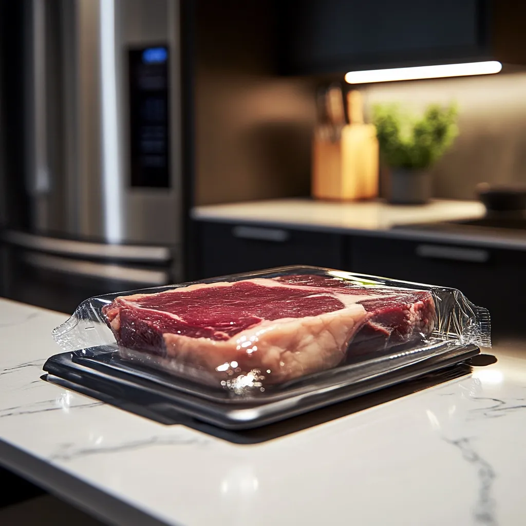 137 Ribeye Sous Vide – Amazing Medium-Rare Results in 3 Steps 8 Ribeye steak sealed and submerged in sous vide bath