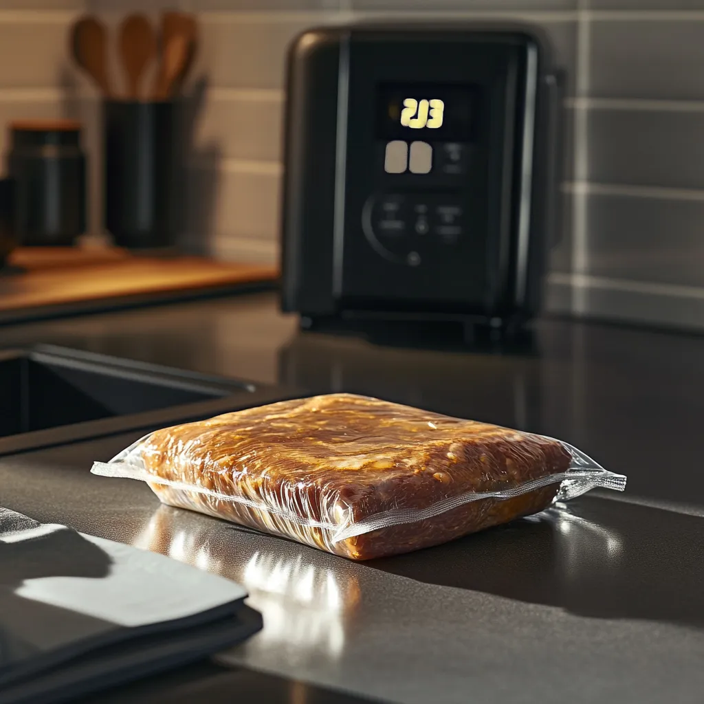 Sous Vide Corned Beef Pastrami: 48-Hour Ultimate Delicious Feast 8 beef in sous vide bath at 140 degrees