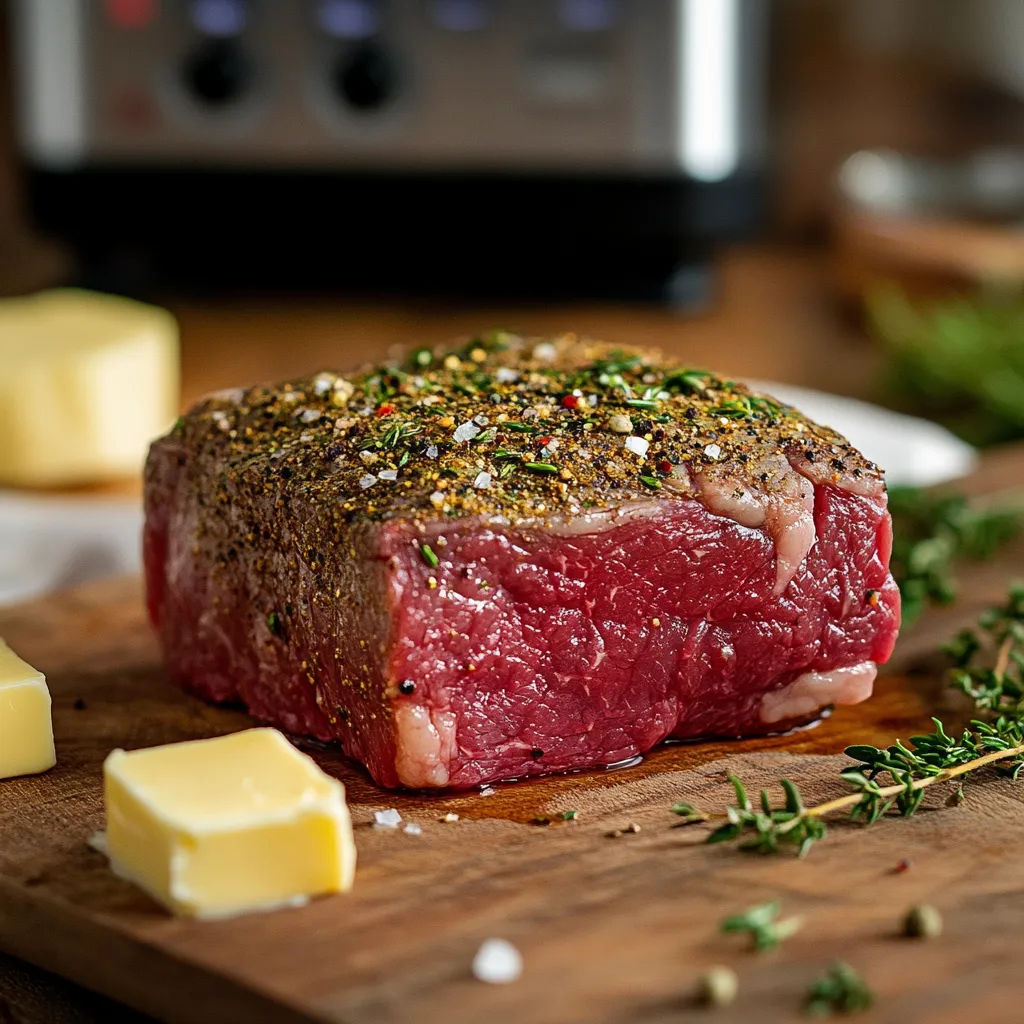 Sous Vide Griddled Steak | 7 Pro Tips for Crisp, Juicy Results 7 Sous Vide Griddled Steak ingredients setup