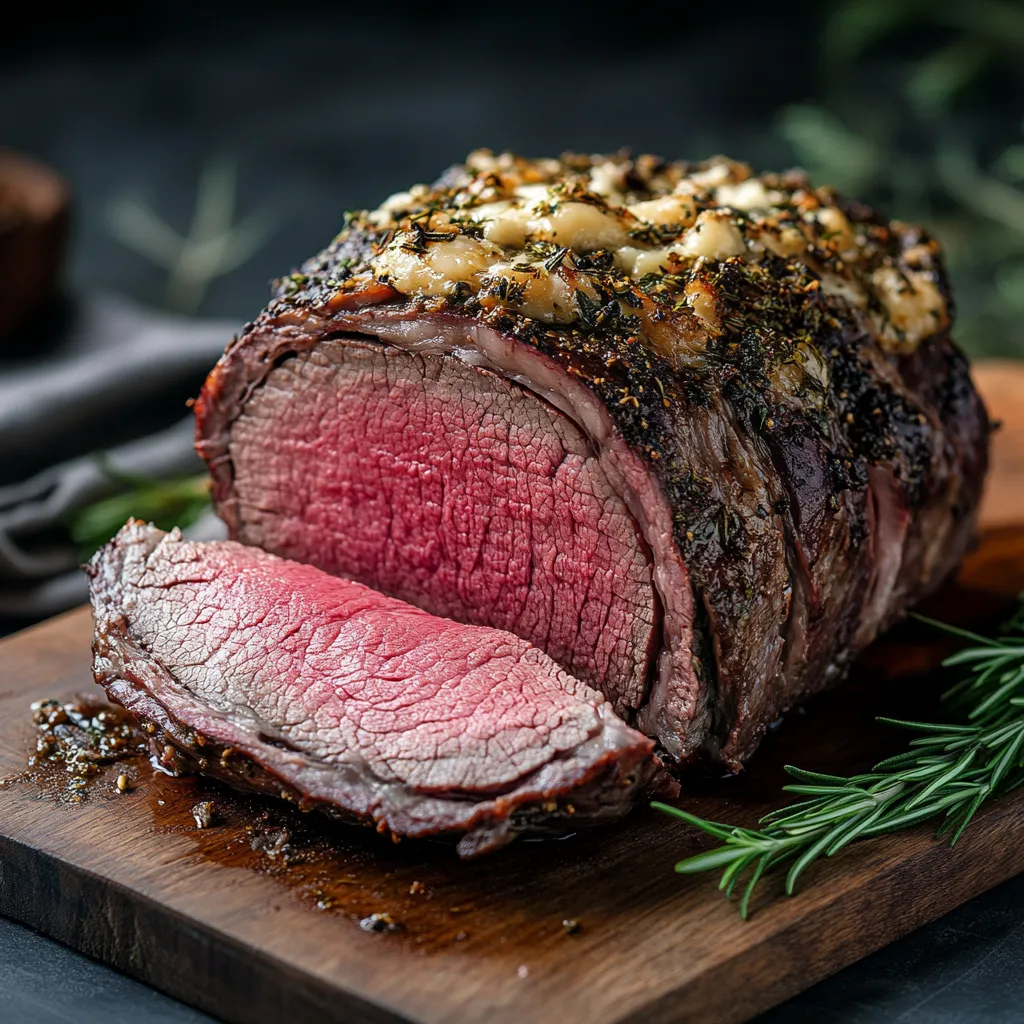 sous vide prime rib with compound butter