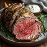 sous vide prime rib with horseradish step-by-step