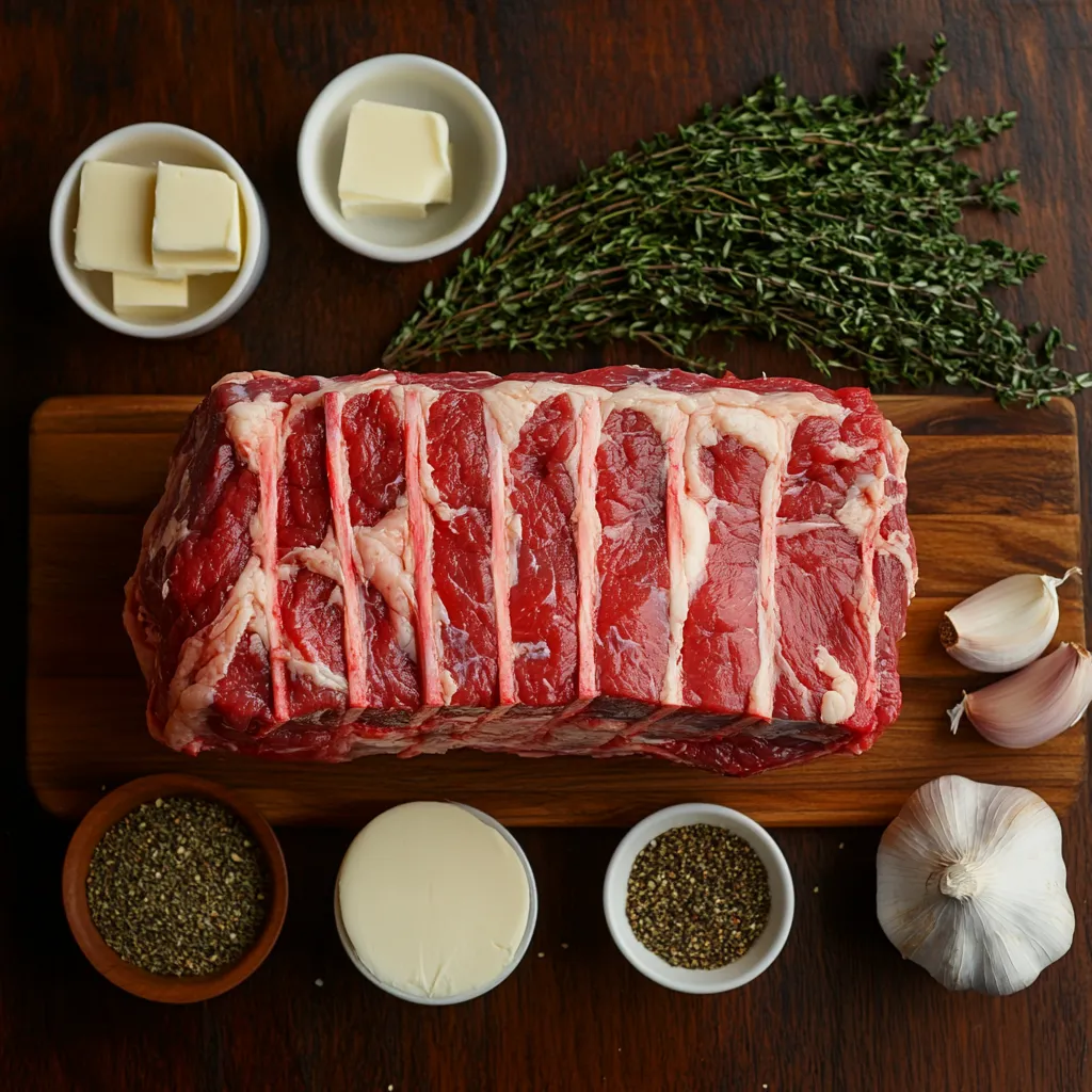 Sous Vide Prime Rib Roast Recipe | 8-Hour Perfect Finish 7 Prime rib roast ingredients for sous vide