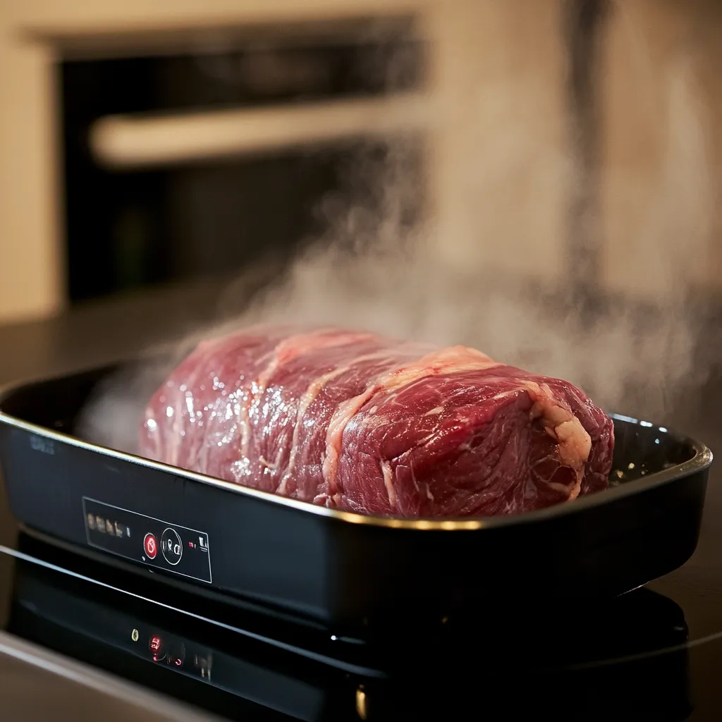 How Long to Sous Vide a Sirloin Tip Roast: 3 Proven Time Ranges for Perfect Results 8 sous vide sirloin roast in water bath at 131°F