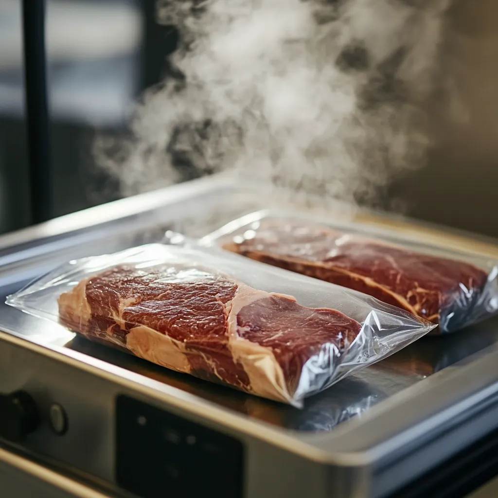 Sous Vide Steak with Garlic Herb Butter – Delicious 5-Step Guide 8 Filet mignon cooking in sous vide bath