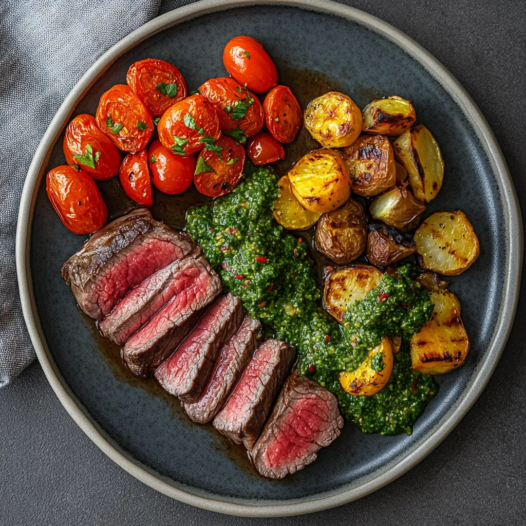 Sous Vide Steak Guide: 7 Proven Tips for Perfect Results 9 Sous vide steak plated with chimichurri