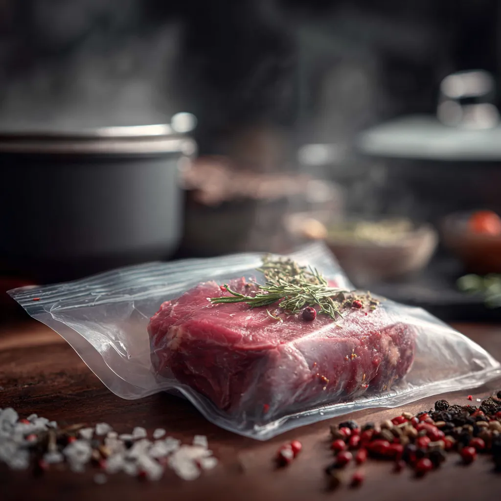 vacuum sealing dry rubbed tri-tip