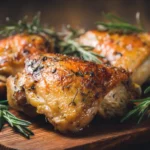 chicken confit sous vide recipe card