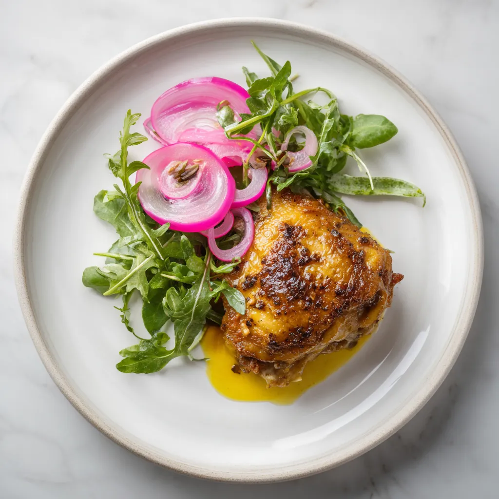 Chicken Confit Sous Vide | Ultimate Flavor Win in 8 Hours 9 plated chicken confit sous vide with salad