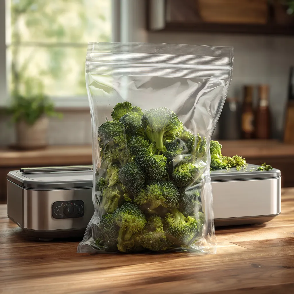 Sous Vide Broccoli Recipe – 7 Secrets for Bold Flavor & Perfect Texture 8 broccoli cooking in sous vide bath