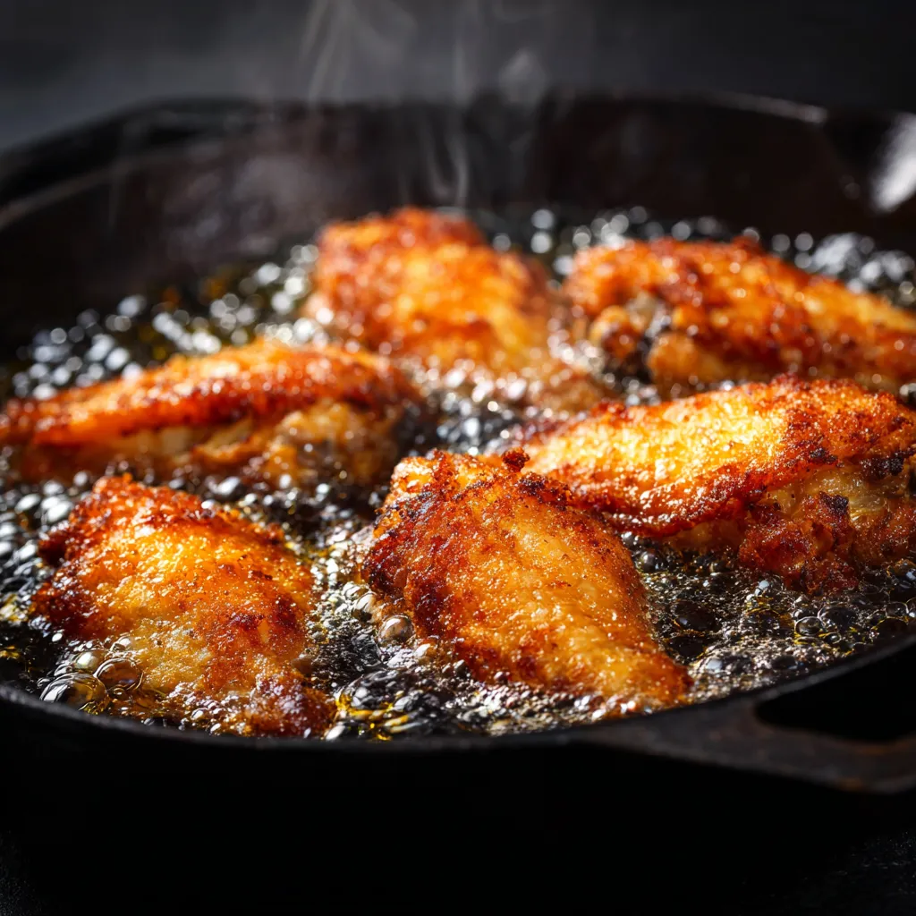 frying sous vide chicken wings