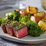 plated sous vide broccoli with dinner