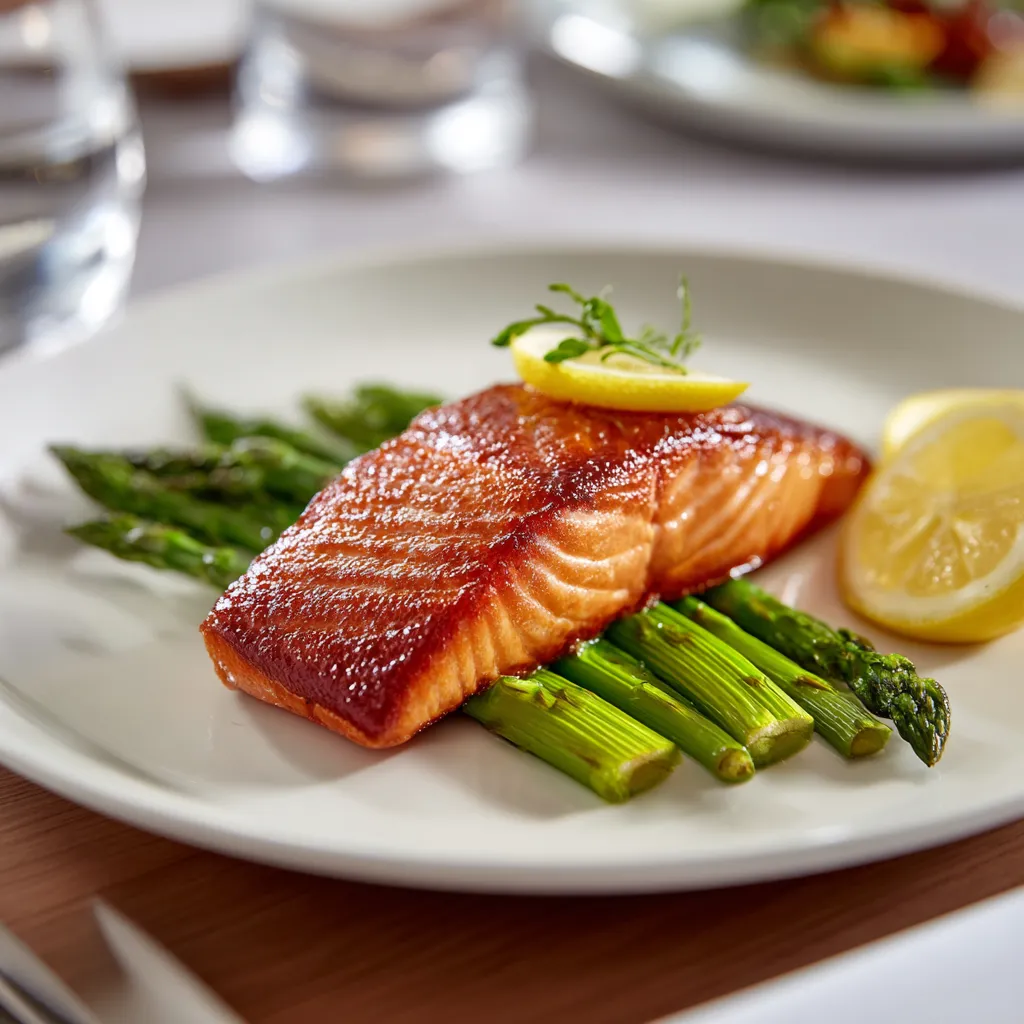 Salmon in sous vide bag submerged in water bath
