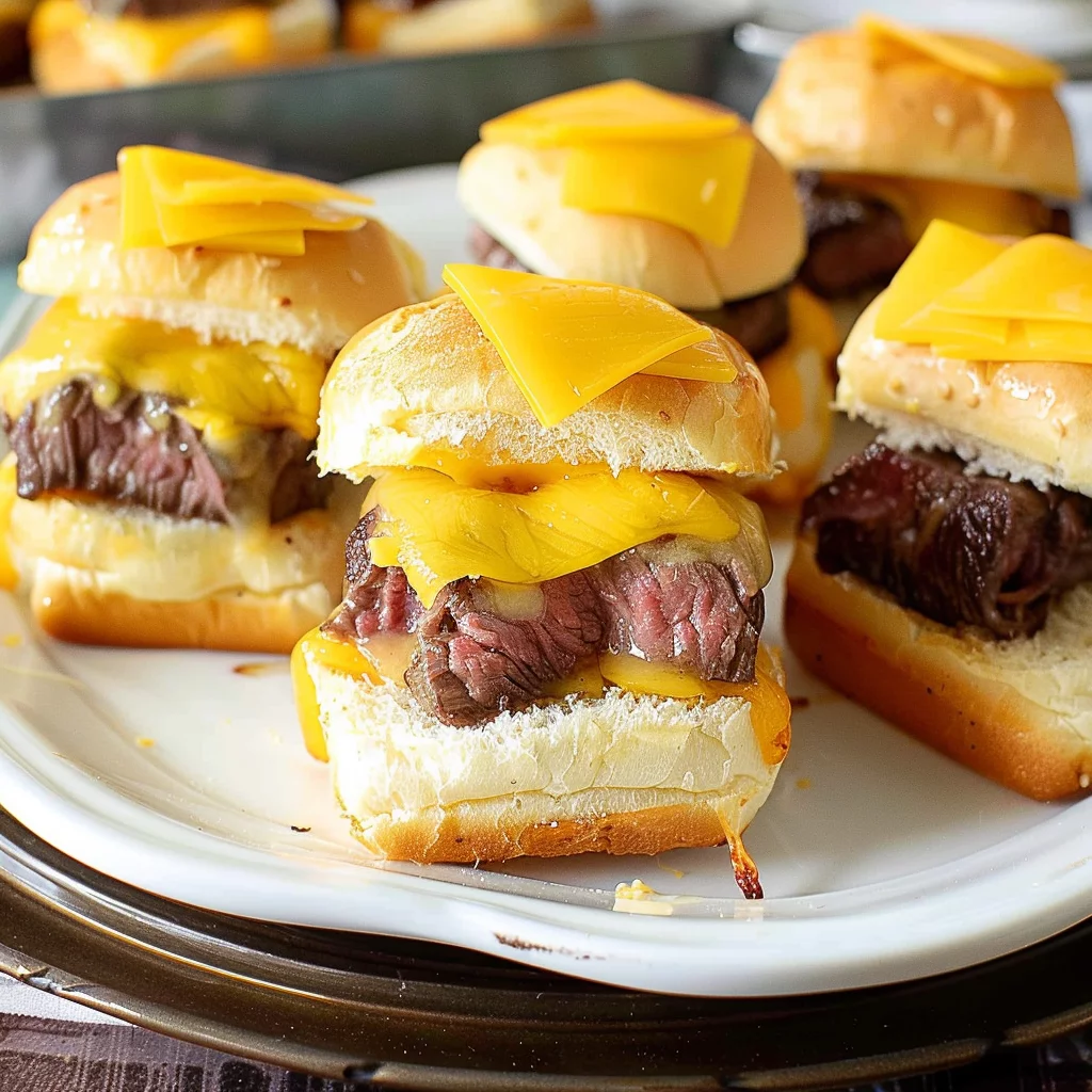 sous vide beef sliders serving