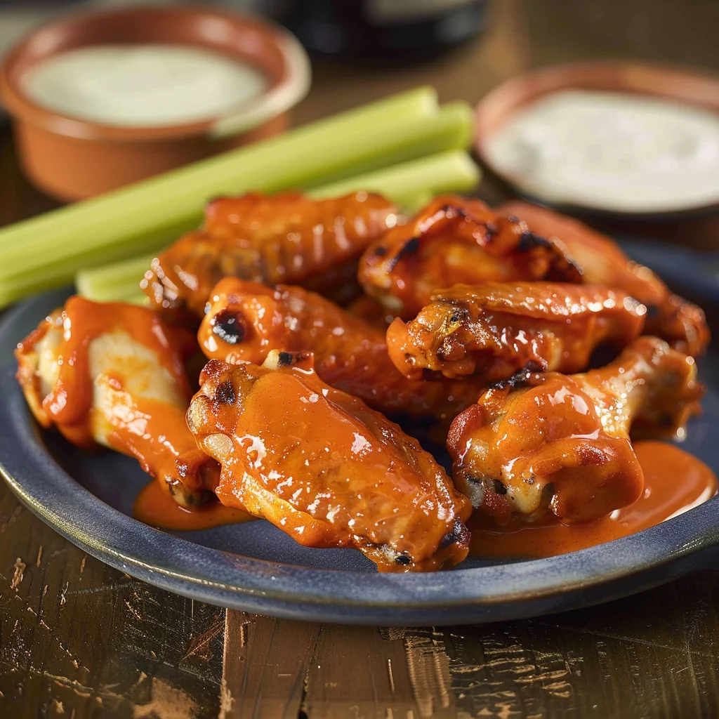 Sous Vide Buffalo Chicken Wings: Ultimate Flavor Explosion 7 sous vide buffalo chicken wings serving