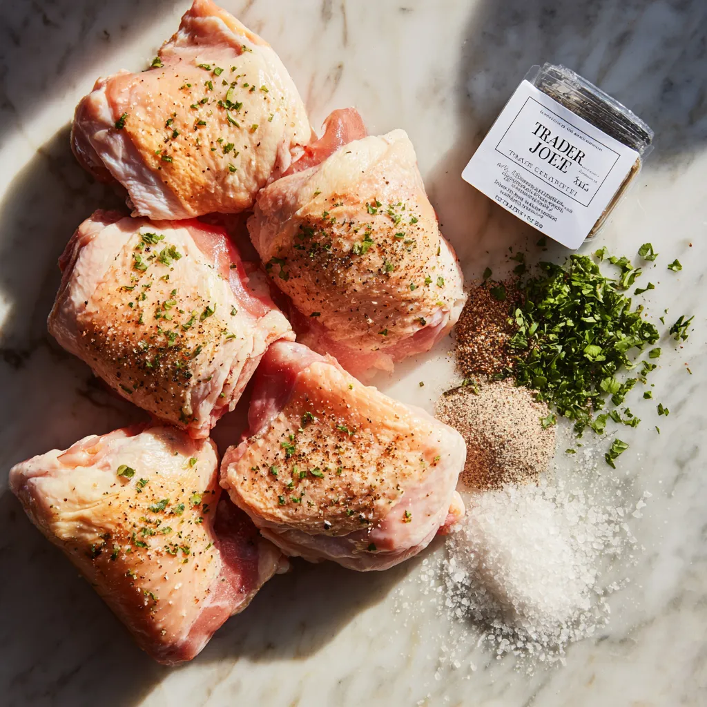 Sous vide chicken thighs Trader Joe’s ingredients