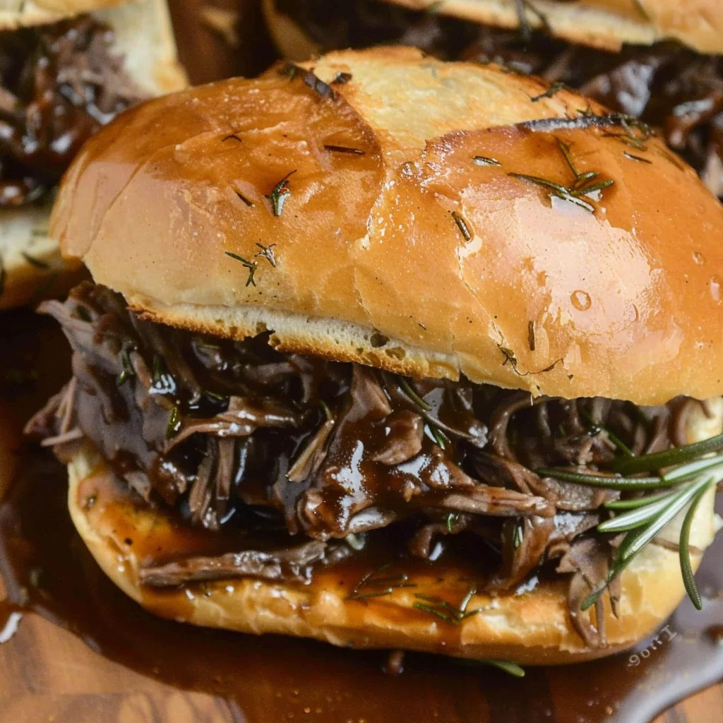 sous vide french dip sandwiches ingredients