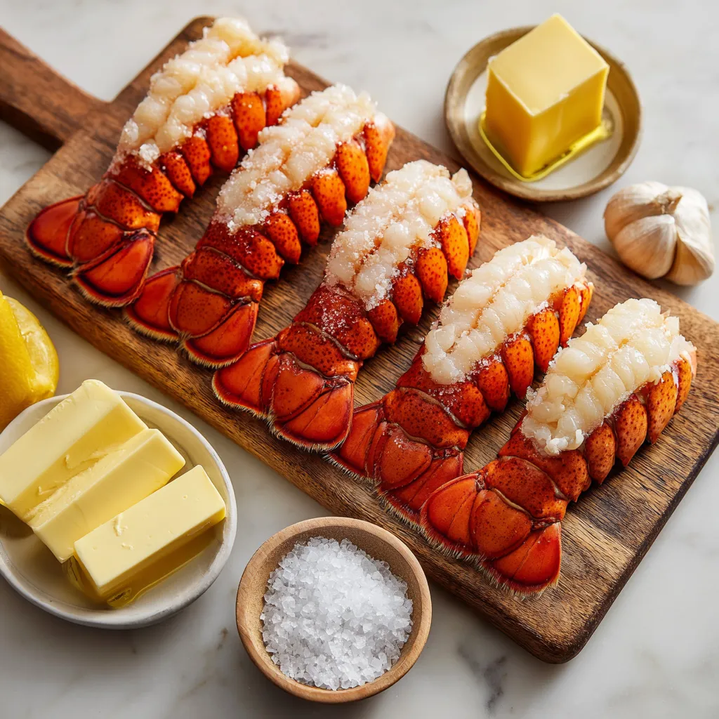 sous vide lobster tail 3-ingredient raw preparation