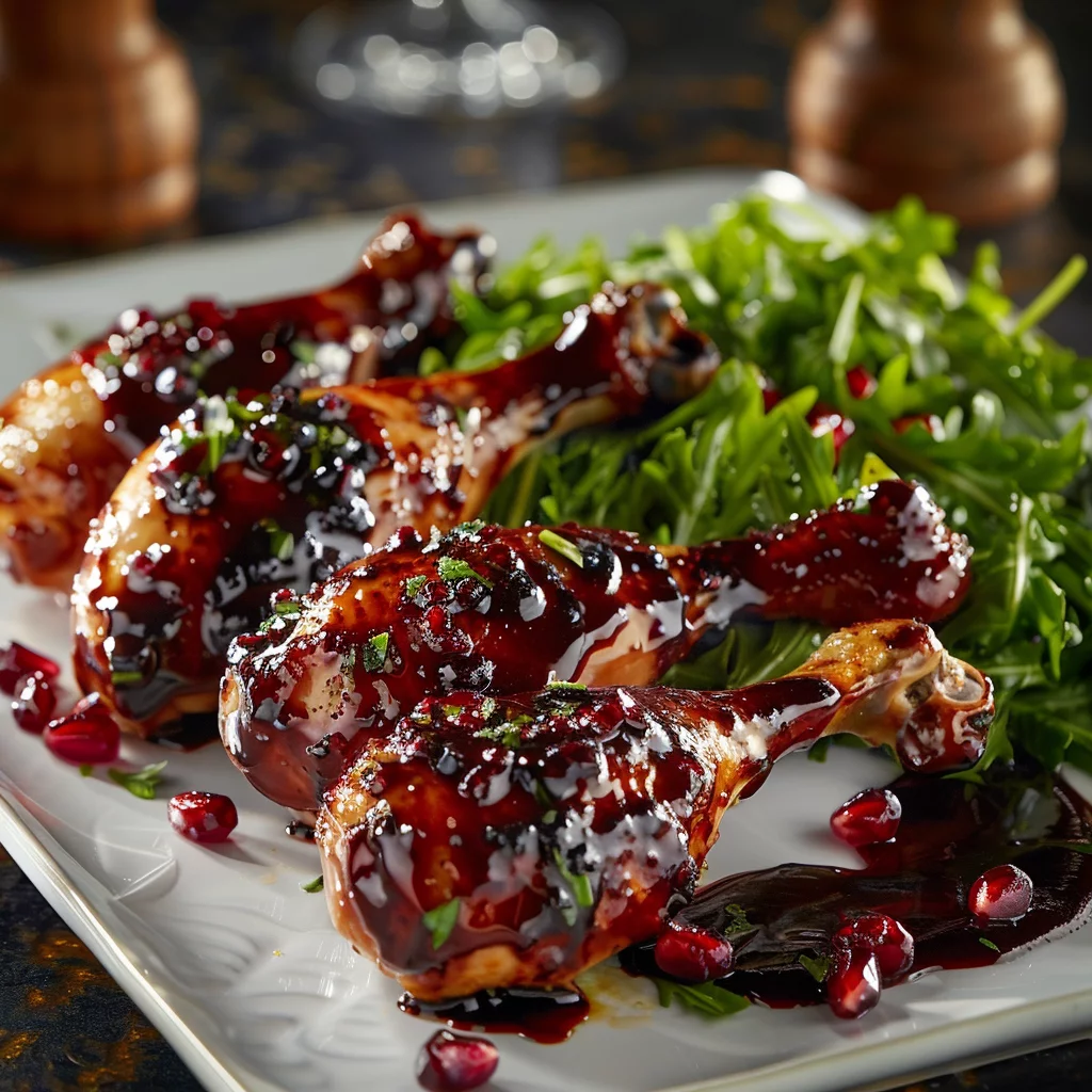 Sous Vide Pomegranate-glazed Chicken Legs