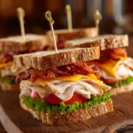 turkey sandwich with sous vide deli meat