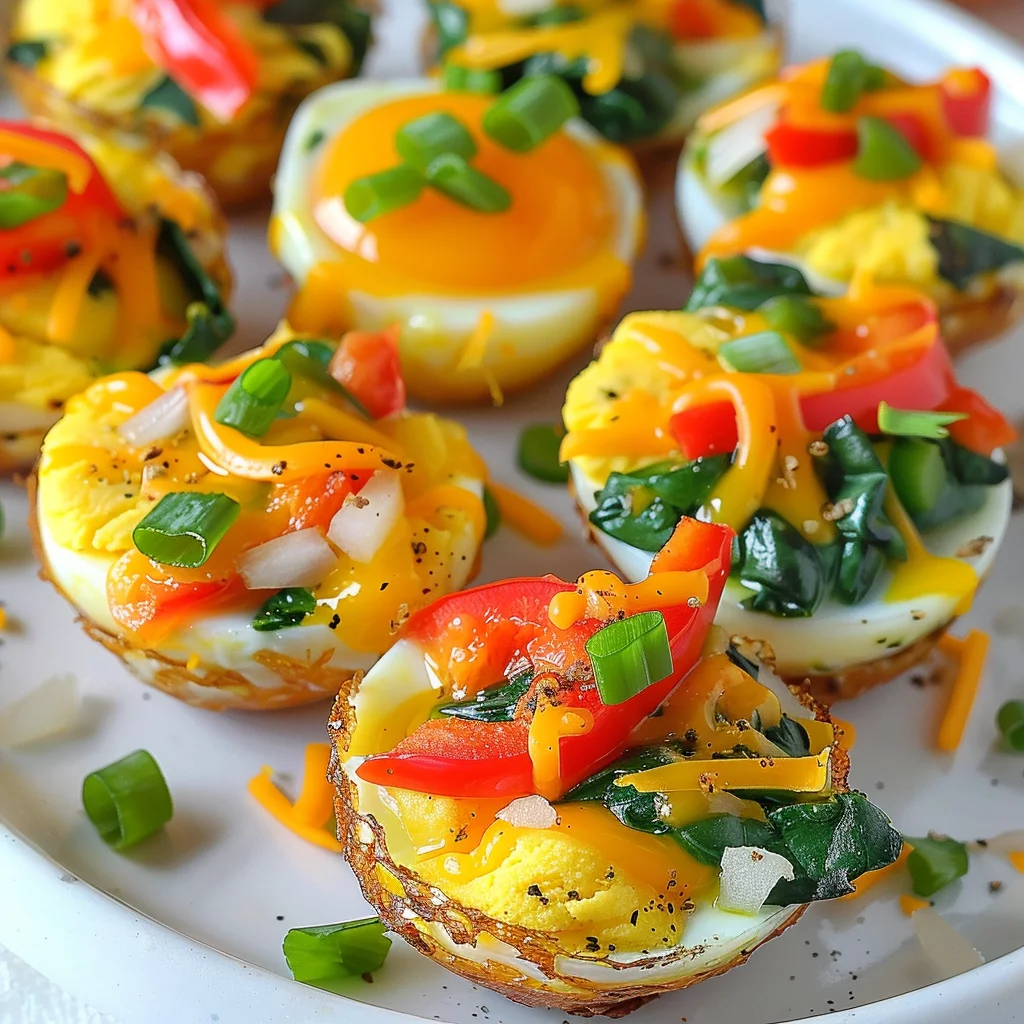 easy sous vide style breakfast egg bites serving