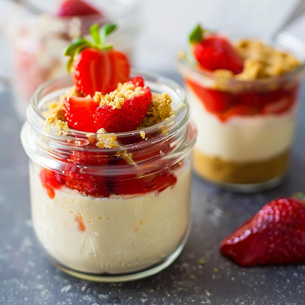 sous vide cheesecake serving