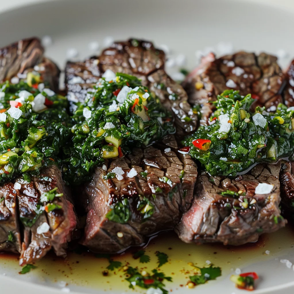 Sous Vide Flank Steak and Chimichurri