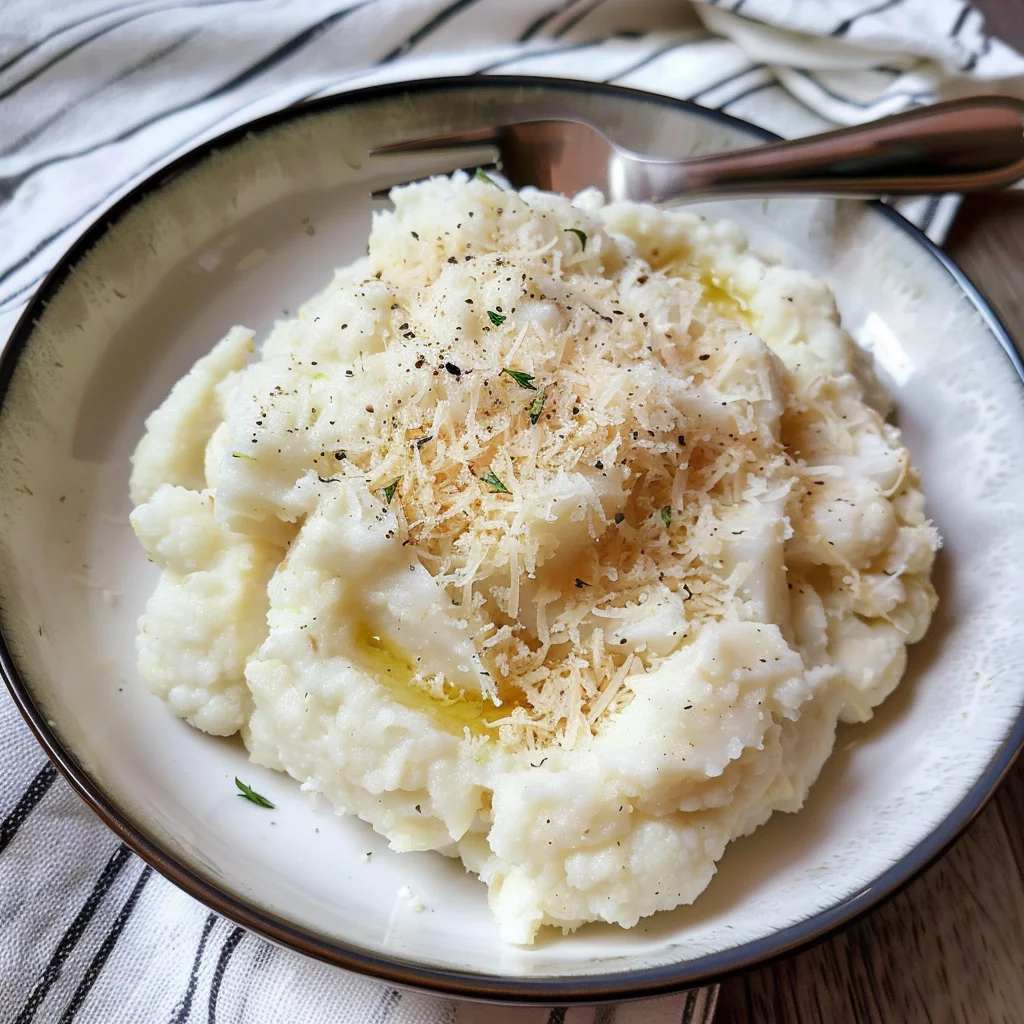Sous Vide Garlic Mashed Cauliflower