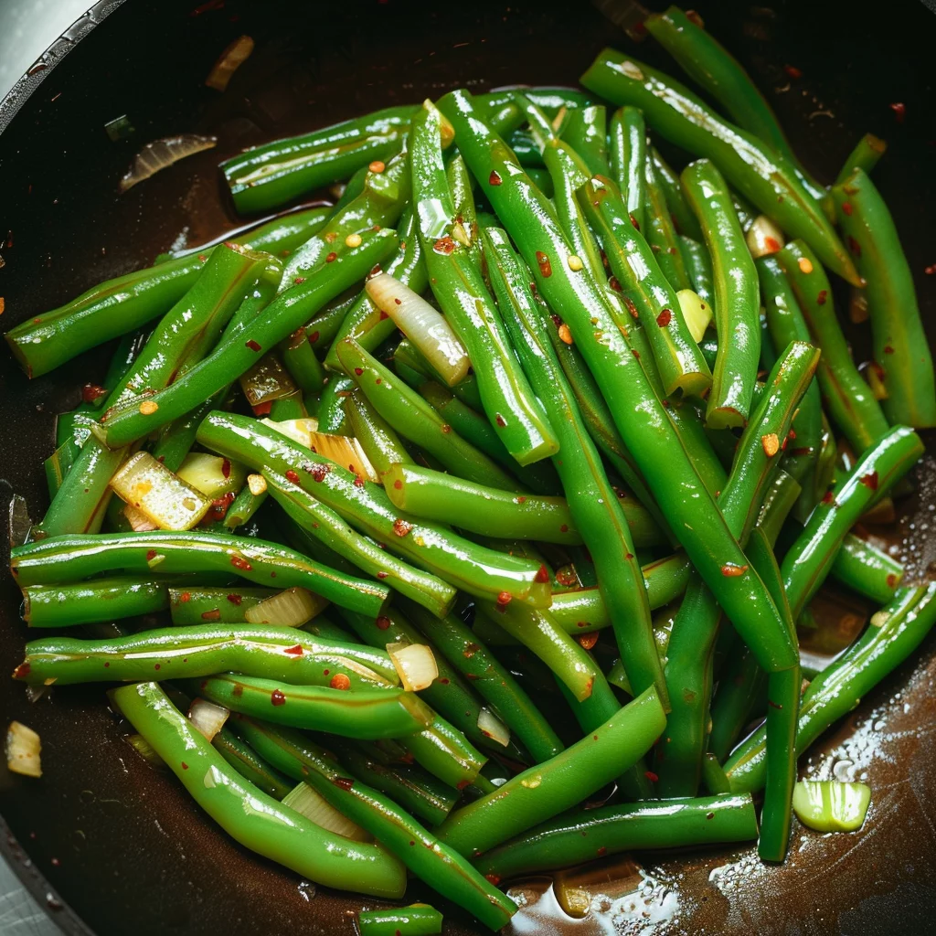 sous vide green beans ingredients