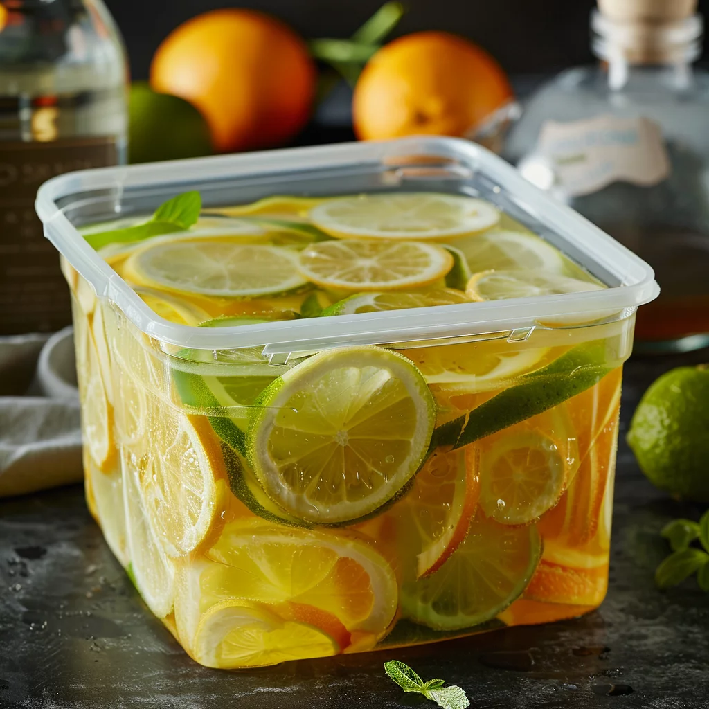 sous vide limoncello serving