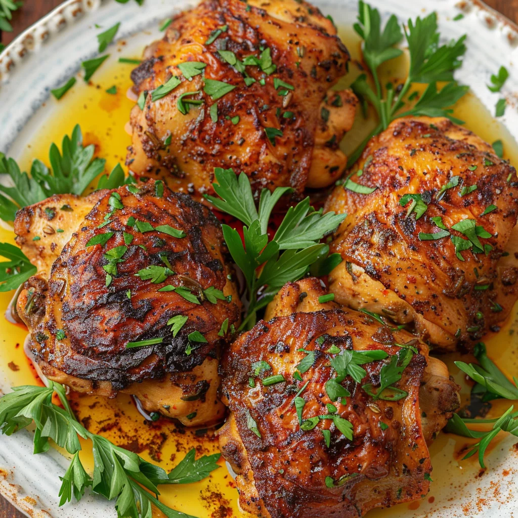 Sous Vide Moroccan Chicken Thighs