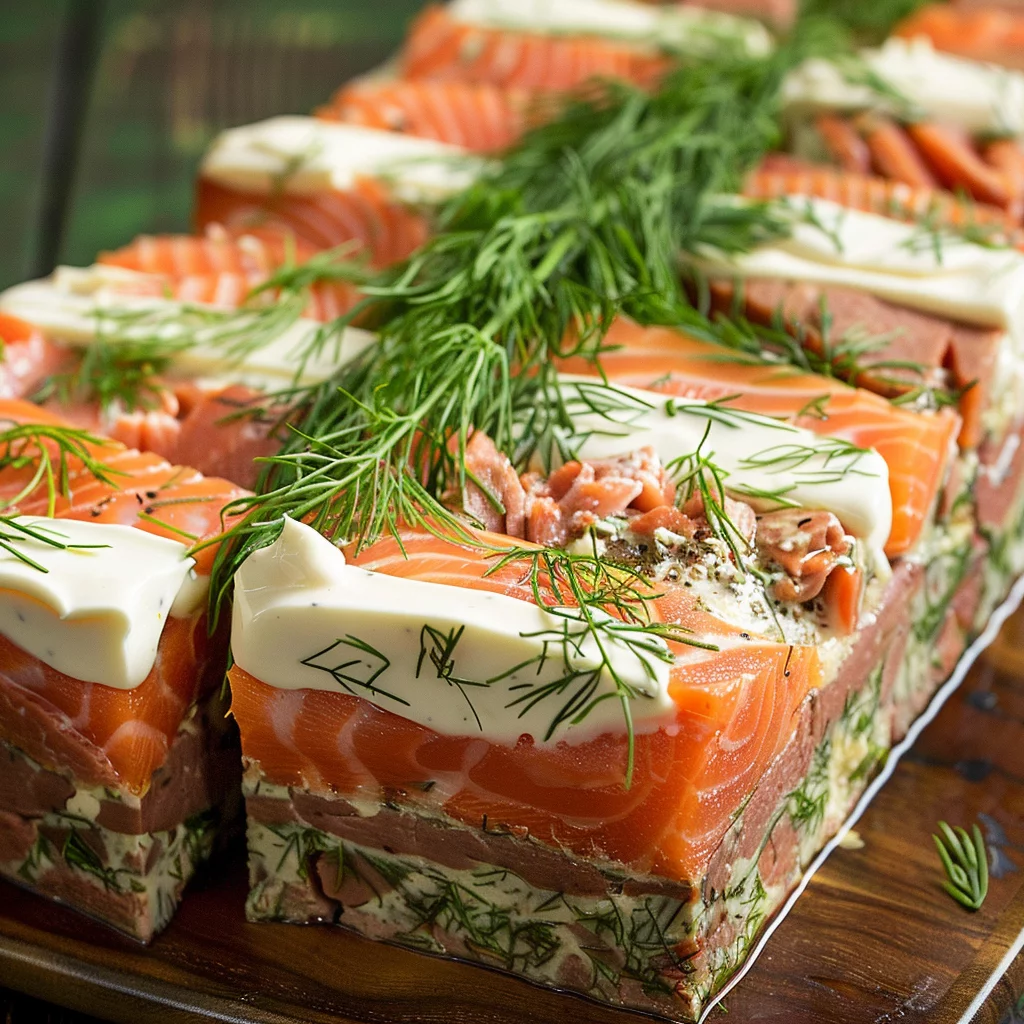 Sous Vide Smoked Salmon Terrine