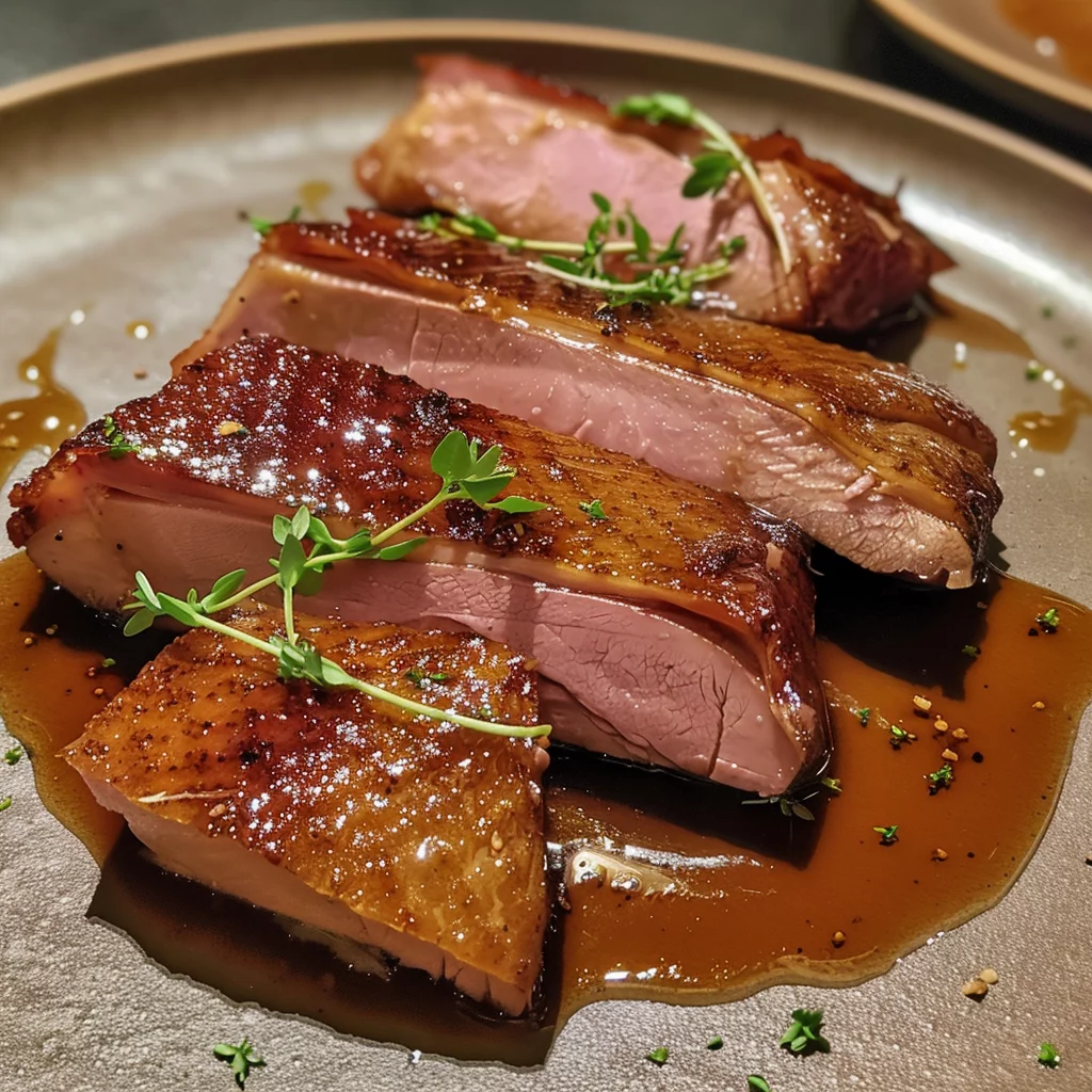 superb sous vide duck confit serving