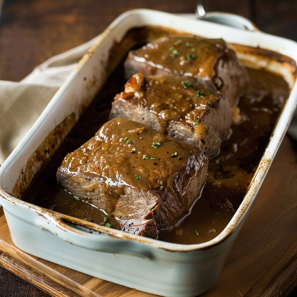 tender and juicy sous vide chuck roast serving