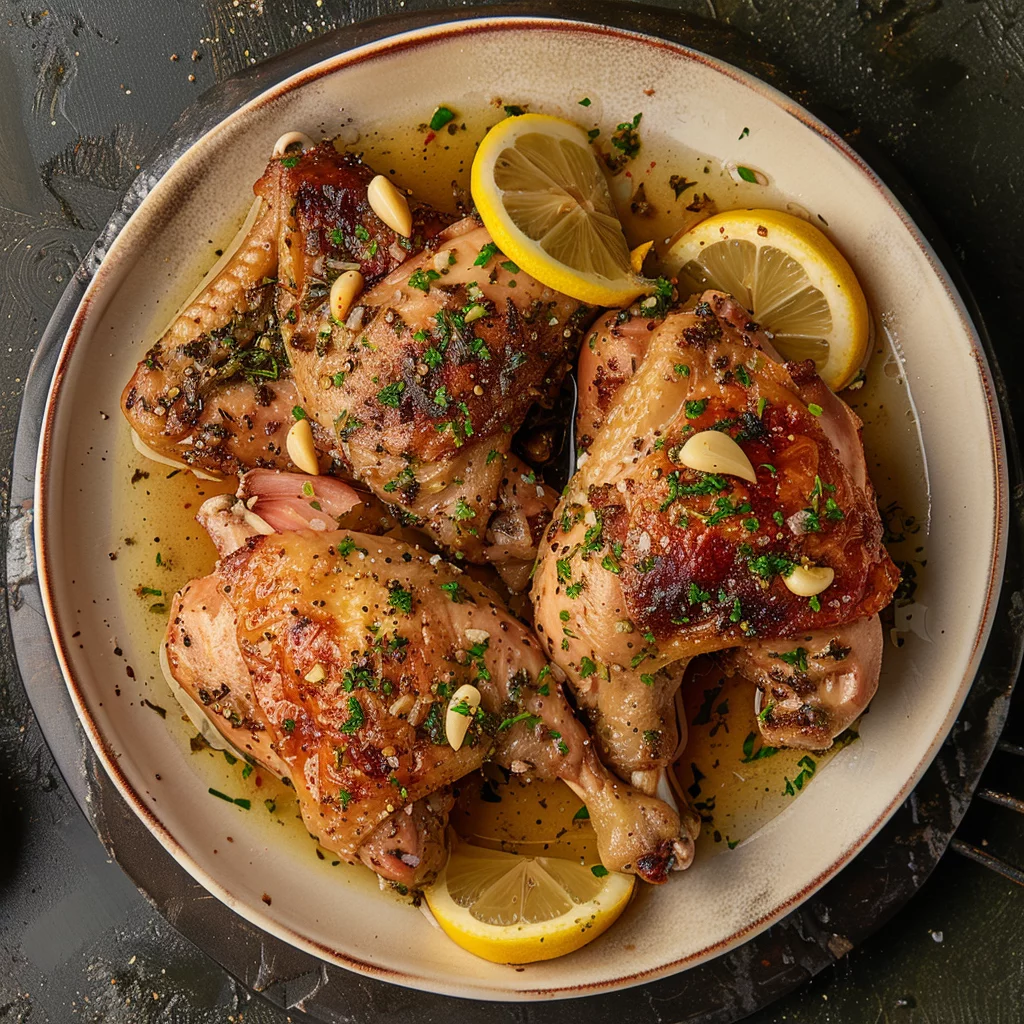 best juicy sous vide chicken breasts with lemon and garlic ingredients
