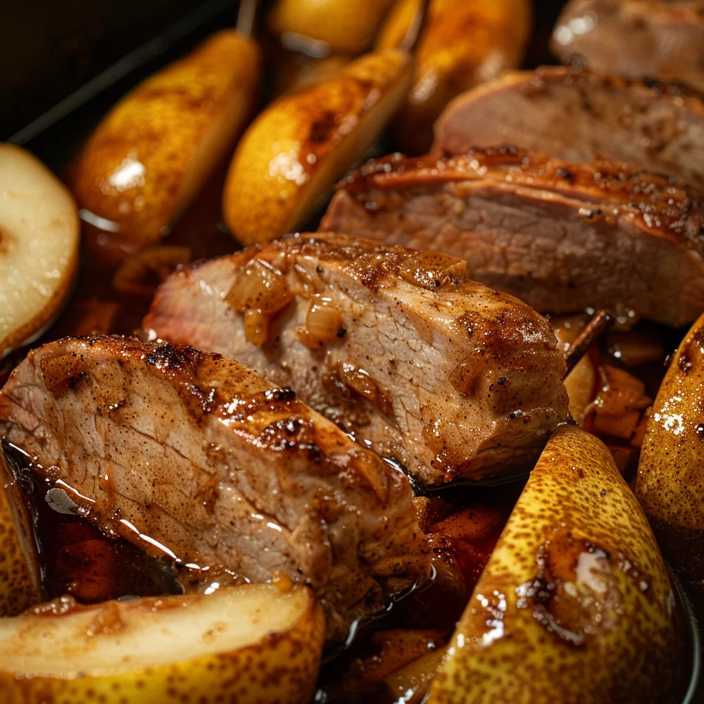 cinnamon pear sous vide pork tenderloin ingredients