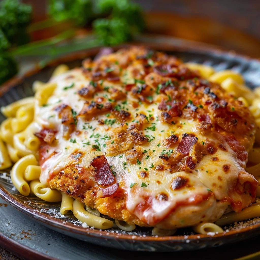 sous vide chicken parmesan serving